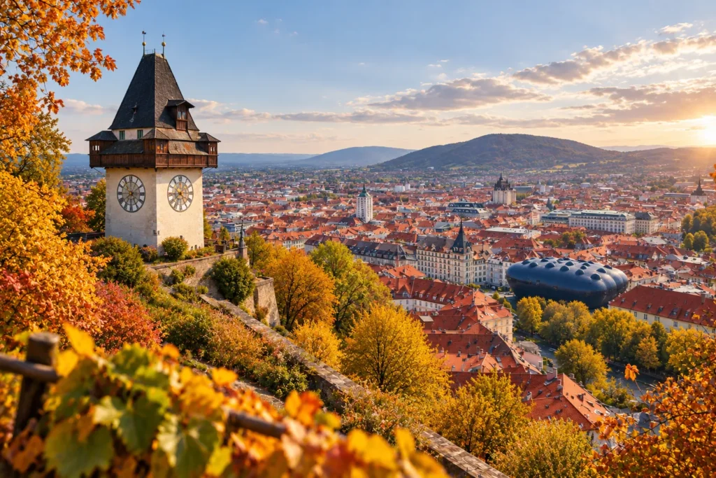 Graz Schlossberg Herbst